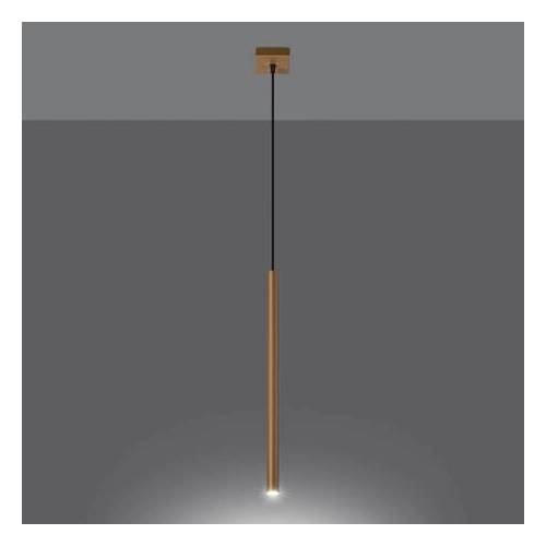 Lampa wisząca PASTELO 1 złota 1x8W G9 Sollux Lighting