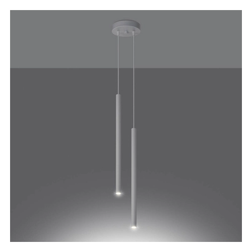 Lampa wisząca PASTELO 2 biała 2x8W G9 Sollux Lighting