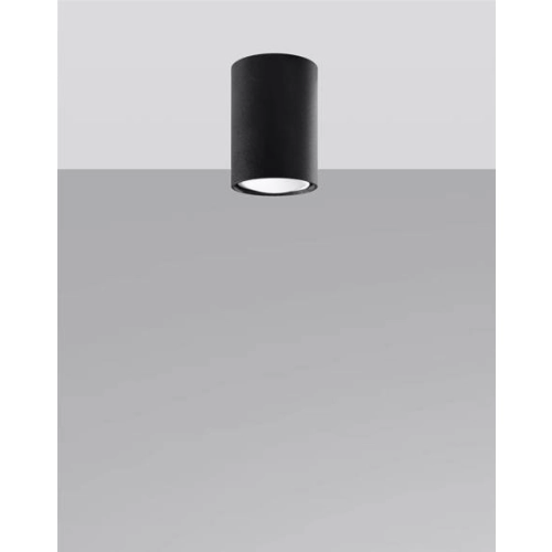 Lampa podsufitowa LAGOS 10 czarna 1x12W GU10 Sollux Lighting