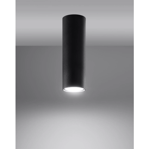 Lampa podsufitowa LAGOS 20 czarna 1x12W GU10 Sollux Lighting