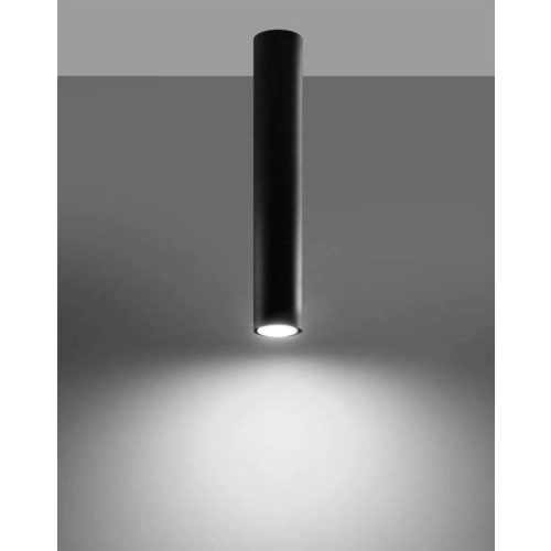 Lampa podsufitowa LAGOS 40 czarna 1x12W GU10 Sollux Lighting