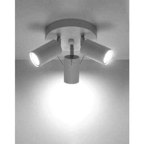 Lampa podsufitowa RING 3P biała 3x12W GU10 Sollux Lighting