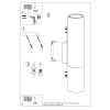 Kinkiet LOOPEZ czarny/złoty 2x40W GU10  Sollux Lighting