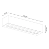 Kinkiet VEGA 50 beton 1x60W E27 Sollux Lighting