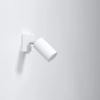 Kinkiet RING biały z włącznikiem 1x40W GU10 Sollux Lighting