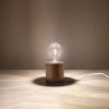 Lampa biurkowa SALGADO naturalne drewno 1x60W E27 Sollux Lighting