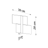 Kinkiet MASSIMO chrom 2x40W G9 Sollux Lighting