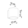 Kinkiet VICI biały 1X40W G9 Sollux Lighting