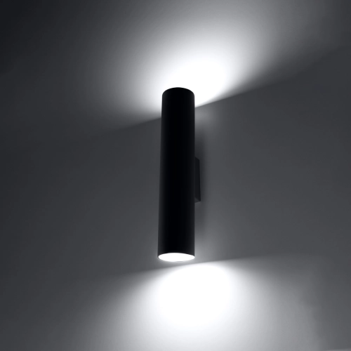 Kinkiet LAGOS 2 czarny 2x10W GU10 Sollux Lighting