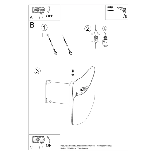 Kinkiet TILA 30 biały 1x40W G9 Sollux Lighting