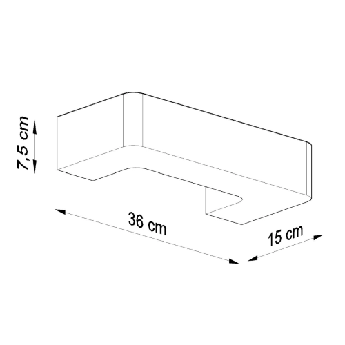 Kinkiet ceramiczny MAGNET 1x60W E27 Sollux Lighting