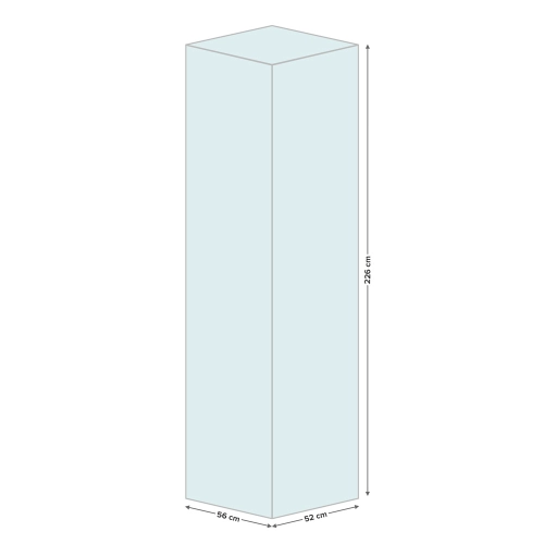 Pokrowiec ochronny na ogrzewacz gazowy 56 x 52 x 226 cm