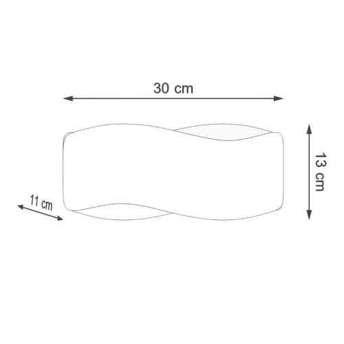 Kinkiet TILA 30 biały 1x40W G9 Sollux Lighting