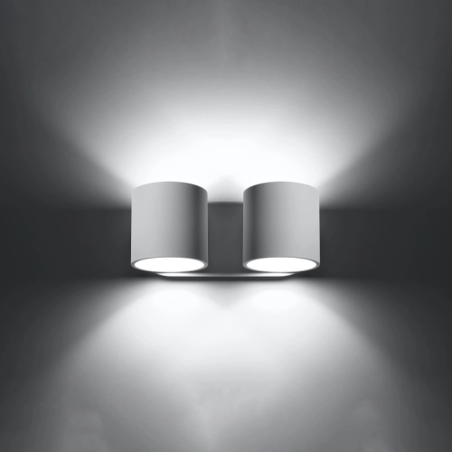 Kinkiet ORBIS 2 biały 2x40W G9 Sollux Lighting