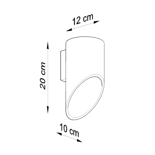 Kinkiet PENNE 20 czarny 1x40W G9 Sollux Lighting