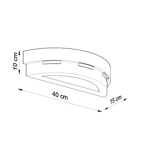 Kinkiet ceramiczny HELIOS 1x60W E27 Sollux Lighting