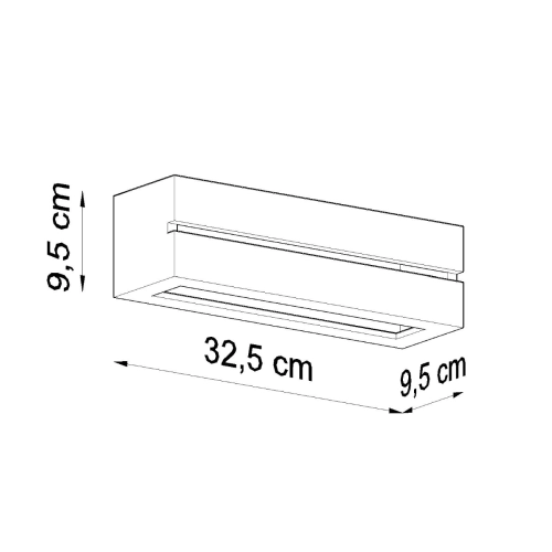 Kinkiet ceramiczny VEGA LINE 1x60W E27 Sollux Lighting