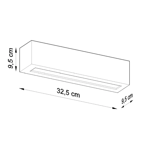 Kinkiet ceramiczny VEGA 1x60W E27 Sollux Lighting