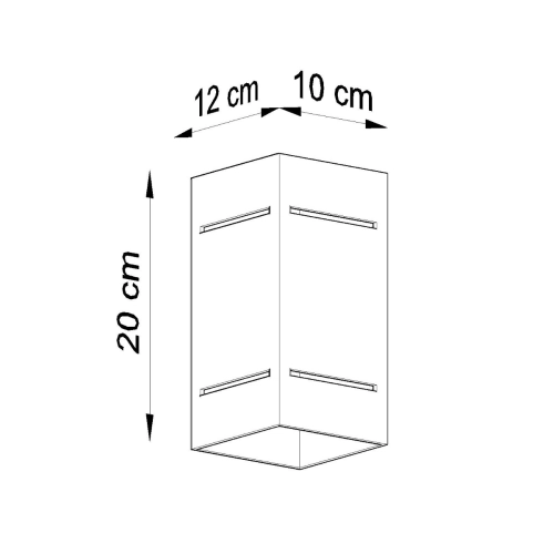 Kinkiet BLOCCO biały 1x40W G9 Sollux Lighting