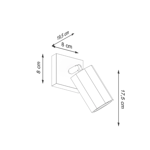 Kinkiet ZEKE dąb 1x40W E27 Sollux Lighting