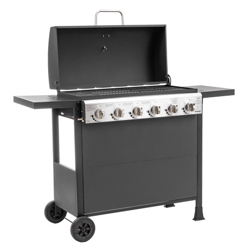 Grill gazowy z 6 palnikami BRENNER 102 x 134 x 51 cm