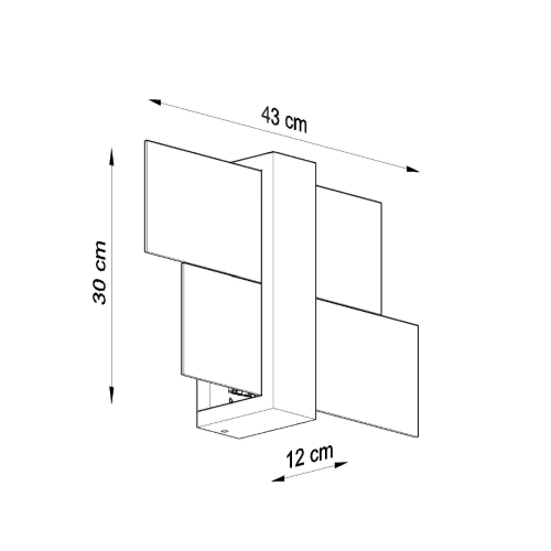 Kinkiet FENIKS 1 naturalne drewno 1x60W E27 Sollux Lighting