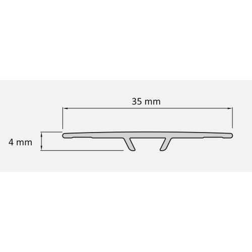 Profil progowa aluminiowa 35mm/0,93m Deep taiga pine