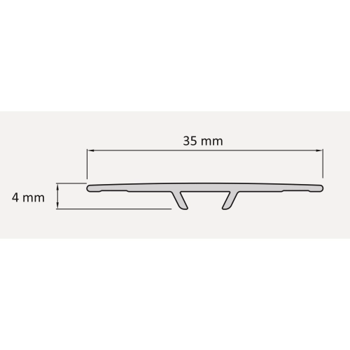 Profil progowy aluminiowy 35mm/0,93m Scandinavian Oak