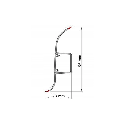 Listwa przypodłogowa SG56 2,5m Dąb Ontario