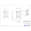 Grzejnik elektryczny AMBRA R Electro biały połysk 40x70 cm AMBRE-40/70+GH-03C1 Instal Projekt