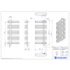 Grzejnik elektryczny ASTRO Electro czarny mat 50x100 cm ASTE-50/100C31+GH-09C2 Instal Projekt