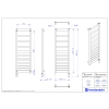 Grzejnik elektryczny BELTI Electro biały połysk 40x120 cm BELE-40/120+GH-03C1 Instal Projekt