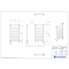 Grzejnik elektryczny BELTI Electro czarny mat 40x80 cm BELE-40/80C31+GH-03C2 Instal Projekt