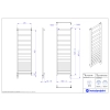 Grzejnik elektryczny BELTI Electro biały mat 50x160 cm BELE-50/160C34+GH-06C1 Instal Projekt