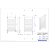 Grzejnik elektryczny BELTI Electro biały połysk 50x90 cm BELE-50/90+GH-03C1 Instal Projekt