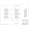 Grzejnik elektryczny CODE Electro biały połysk 40x100 cm CODE-40/100+GH-03C1 Instal Projekt