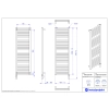 Grzejnik elektryczny CODE Electro czarny mat 40x130 cm CODE-40/130C31+GH-06C2 Instal Projekt