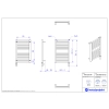 Grzejnik elektryczny CODE Electro czarny mat 40x60 cm CODE-40/60C31+GH-03C2 Instal Projekt