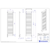 Grzejnik elektryczny FRAME Electro czarny mat 40x160 cm FRAE-40/160C31+GH-06C2 Instal Projekt