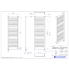 Grzejnik elektryczny FRAME Electro czarny 50x160 cm FRAE-50/160C75+GH-09C2 Instal Projekt