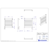 Grzejnik elektryczny FRAME Electro biały połysk 50x60 cm FRAE-50/60+GH-03C1 Instal Projekt