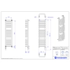 Grzejnik elektryczny STANDARD Electro biały połysk 30x120 cm GŁE-30/120+GH-06C1 Instal Projekt