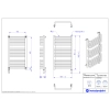 Grzejnik elektryczny STANDARD Electro biały połysk 50x90 cm GŁE-50/90+GH-06C1 Instal Projekt