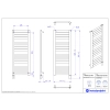 Grzejnik elektryczny MAKAO Electro biały połysk 50x120 cm MAKE-50/120+GH-06C1 Instal Projekt