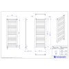 Grzejnik elektryczny MAKAO Electro czarny 60x160 cm MAKE-60/160C75+GH-09C2 Instal Projekt