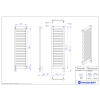 Grzejnik elektryczny MODO Electro czarny mat 40x140 cm MODE-40/140C31+GH-06C2 Instal Projekt