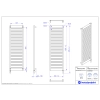 Grzejnik elektryczny MODO Electro biały połysk 50x170 cm MODE-50/170+GH-09C1 Instal Projekt