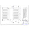 Grzejnik elektryczny MODO Electro czarny mat 60x140 cm MODE-60/140C31+GH-09C2 Instal Projekt