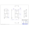 Grzejnik elektryczny MONDRIAN Electro biały połysk 40x80 cm MONE-40/80+GH-03C1 Instal Projekt