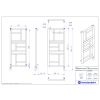 Grzejnik elektryczny MONDRIAN Electro biały mat 50x110 cm MONE-50/110C34+GH-03C1 Instal Projekt